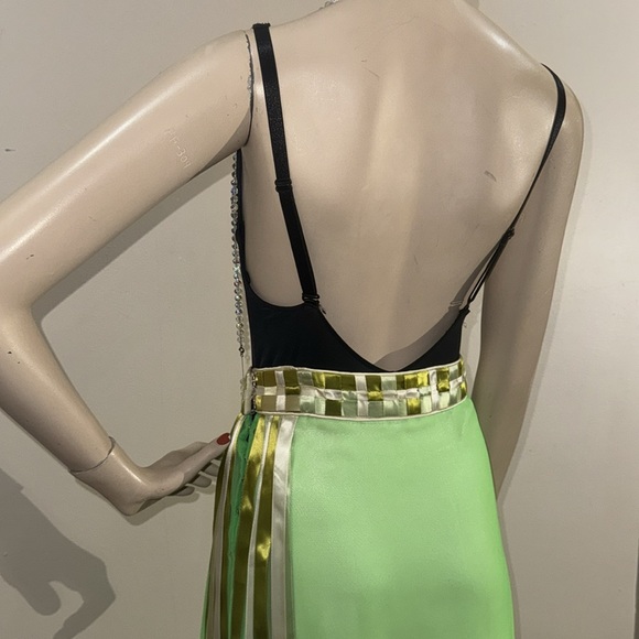 Vintage Lilli Green Chiffon Maxi Skirt - Picture 13 of 17